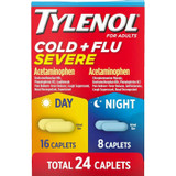Kenvue Brands Ll - J & Healthcare Systems - 055024 - Cold + Flu Severe Day/Night Caplets 24 Ct. - Each