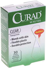 Medline - Cur44010Rb - Bandage,Clear,Curad,3/4"X3",St,Lf - Box/30