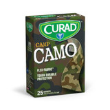 Medline - Cur45701Rbz - Bndg,Camo Grn,Curad,25Ct, 3/4"X3" - Bottle/1