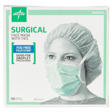 Medline - Non27379a - Mask,Face,Anti Fog,Film,Tie,Green - Each