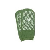 Cardinal Health - 58123-Grn - Med Single Tread Patient Safety Footwear With Terrycloth Exterior, 2X - Large, Green - Package/2