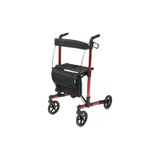 Graham Field - Lumex - Lx5000Lxa - Health Products Allura Lx 4 Wheel Rollator Apple Red Adjustable Height / Folding Aluminum Frame - Each