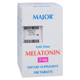 Major Pharmaceuticals - Amitriptyline Hydrochloride - 20555003601 - Natural Sleep Aid Unit Dose Tablet 3 Mg Strength - Box/100