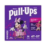 Kimberly Clark - Pull-Ups - 53636 - Learning Designs For Girls Female Toddler Training Pants On With Tear Away Seams Size 4T To 5T Disposable Heavy Absorbency - Case/56