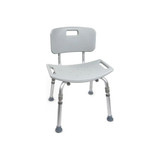 Mckesson - 146-12202Kd-4 - Bath Bench Without Arms Aluminum Frame Removable Backrest 19 - 1/4 Inch Seat Width 300 Lbs Weight Capacity - Case/4