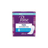 Kimberly Clark - Poise - 19564 - Bladder Control Pad 10.9 Inch Length Moderate Absorbency Sodium Polyacrylate Core Regular 