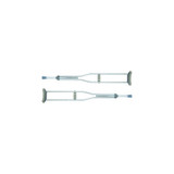 Djo Djorthopedics - Procare - 79-91337 - Underarm Crutches Aluminum Frame Adult 300 Lbs Weight Capacity Push Button Adjustment - Pair