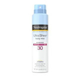Kenvue Brands Ll - Esc - 681003800 - Neutrogena Ultra Sheer Body Mist Sunscreen C - Spray, Spf 30, 5 Oz - Each