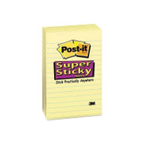 3M - Mmm-6605Sscy - Pads In Canary Yellow, Note Ruled, 4 X 6 - Package/1