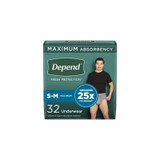 Kimberly Clark - Depend Fit-Flex - 53748 - Male Adult Absorbent Underwear Pull On With Tear Away Seams Small / Medium Disposable Heavy Absorbency - Case/64