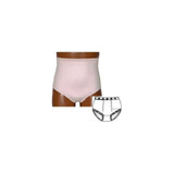 Team Options - 80001-S-D - Ladies' Basic With Built - In Barrier/Support, Light Yellow, Dual Stoma, Small 4 - 5, Hips 33" - 37" - Each