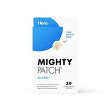 Church & Dwight - 20864475000446 - Hero Cosmetics Mighty Patch Acne Patches, Invisible+, 39 Ct.Wake Up With A Pimple? Don'T Let It Slow You Down Tackle Invisible+ Clear, Super - Thin And So Comfortable, Youll Forget Its Even There. - Box/39