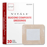 Cellera - Vital Remedy - 24204 - Vitale Silicone Composite Dressings, 3.5 X 4 