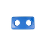Rj Schinner - Slim Jim - Fg269288Blue - Co - Recycle Bin Lid 2.8 X 11.3 20.4 Inch Blue Plastic Rectangular Canopy Snap - On - Case/4