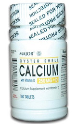 Mckesson - 00904188260 - Oyster Calcium D Tab 250Mg Ud - BT/1
