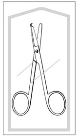 Sr Instruments - Merittm - 962596M - Scissor Suture Spencer Str S/Stl 4 1/2" - CS/50