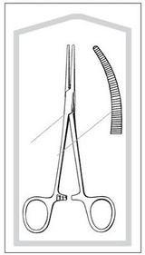Sr Instruments - Merittm - 962552M - Forcep Crile Econo Str Crvd 5 5" - CS/50