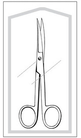 Sklar - Merittm - 962527M - Scissor Operating Curved S/Stl 5 1/2" - CS/25