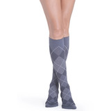 Sigvaris - 143Cb47 - Microfiber Shades For Women Calf, 15 - 20, Closed, Argyle