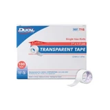 Dukal - Caliber - T15 - Medical Tape Transparent 1 Inch X 1/2 Yard Plastic Nonsterile