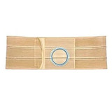 Nu-Hope - Bg2661-U - 4" Beige, Regular Elastic, Flat Panel Support Belt, Medium, Waist (32" - 36"), 3 - 1/8" Center Opening.