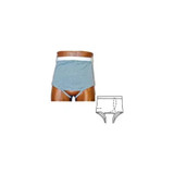 Team Options - 93006Ll - Men'S Backless With Built - In Barrier/Support, Gray, Left - Side Stoma, Large 40 - 42