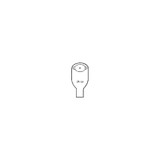 Nu-Hope - 8674 - One - Piece Post - Op Cut - To - Fit Adult Urinary Pouch 1 - 3/4" X 3 - 1/4" Oval, 5/8" 5" Od, 11" L 5 - W, 1/2" Starter Hole, 24 Oz., Adhesive Foam Pad, Odor - Proof, Clear