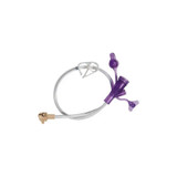 Applied Medical - 8-0222-Isosaf - Technology 2" Right Angle Purple Dual Enfit Y - Port Medication Set.