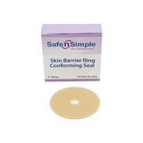 Safe N Simple - N' - Sns684U4 - Conforming Adhesive Seals, 4" Skin Barrier Ring Absorbs Moisture, Conforms To Skin.