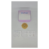 Safe N Simple - Sns7238214 - Llc 5" Diameter, 2 - Piece Round Convex Wafer, Standard Wear, White, 57Mm, 1/4" Flange Cut - To - Fit