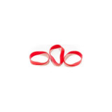 Torbot - Tt265 - Group Round Elastics Double Thickness Red Used To Close The Bottom Spout Of Drainable Pouches Or Secure Urinal Valve In Semi - Permanent Plastic Pouches.
