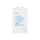 Mckesson - 16-9203 - Bedside Bag 7 X 11.5 Inch White / Blue Floral Print Polyethylene