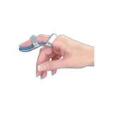 Deroyal - 11101 - Finger Splint Adult Small Bendable Prong Closure Left Or Right Hand Blue / Silver