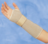 Deroyal - 5002-01 - Wrist / Forearm Brace Suede Leatherette Right Hand Brown Pediatric Size