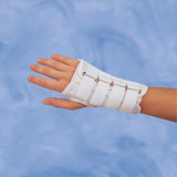 Deroyal - 5058-04 - Cock - Up Wrist Brace Canvas Right Hand White Large