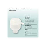 Dynarex - 30309 - Heat Moisture Exchanger Tracheostomy With Side Oxygen Port