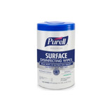 Gojo Industries - Purell Healthcare - 9340-06 - Surface Disinfectant Cleaner Premoistened Alcohol Based Manual Pull Wipe 110 Count Canister Unscented Nonsterile