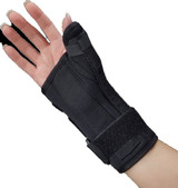 Deroyal - A125106 - Wrist / Thumb Splint Foam Left Hand Black Medium