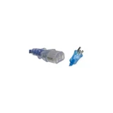 Nurse Assist - Qhp-13-C13St-15 - General Purpose Power Cord 125V Amps Blue Hospital Grade Foot