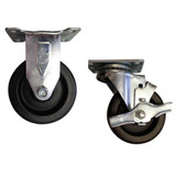 Responsive Respiratory - 150-0020Sc - 5" Easy - On Steel Caster Set For Vertical/Multi - Cylinder Carts
