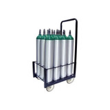Responsive Respiratory - 150-0172 - 12 Cylinder D / E M9 Cart - Quietride Heavy Duty