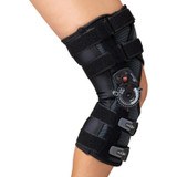 Djo Djorthopedics - Playmakertm Ii X-Rom - 11-0021-2 - Knee Brace Playmaker Small D - Ring /Hook And Loop Strap Closure 15 - 1/2 To 18 - Inch Thigh Circumference / 13 14 12 Calf Left Or Rig