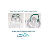 Salter Labs - 8115-7-50 - Elongated Oxygen Mask, Medium Concentration Without Tube, Elastic - Strap Style, Adult Latex - Free