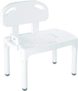 Apex - Carex - Fgb17000 0000 - Bath Transfer Bench Fixed Handle 17 - 1/2 To 22 - Inch Seat Height 400 Lbs Weight Capacity