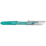 Aspen - Bard-Parker - 372621 - Products - Safety Scalpel Conventional No 21 Stainless Steel / Plastic Nonslip Grip Handle With Centimeter Scale Sterile Disposable
