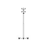 B. Braun - B Medical - N7514 - Iv Pole 5Hook 4Leg Ss