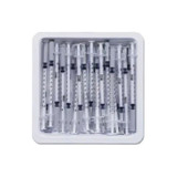Bd Becton Dickinson - 305537 - Allergist Tray, 1Ml, Permanently Attached Needle, 26G X ;", Regular Bevel