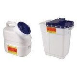Bd Becton Dickinson - Recykleen - 305622 - Pharmaceutical Waste Container White Base 16.6 H X 10.7 W 6 D Inch Horizontal Entry 3 Gallon 