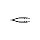 Busse Hospital Disposables - Posi-Grip - 7190 - Tweezers 4 Inch Length Floor Grade Plastic Sterile Nonlocking Thumb Handle Straight Serrated Tips
