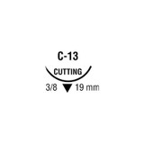 Cardinal Health - Biosyn - Sm-791 - Absorbable Suture With Needle Polyester C - 13 3/8 Circle Reverse Cutting Size 4 - 0 Monofilament